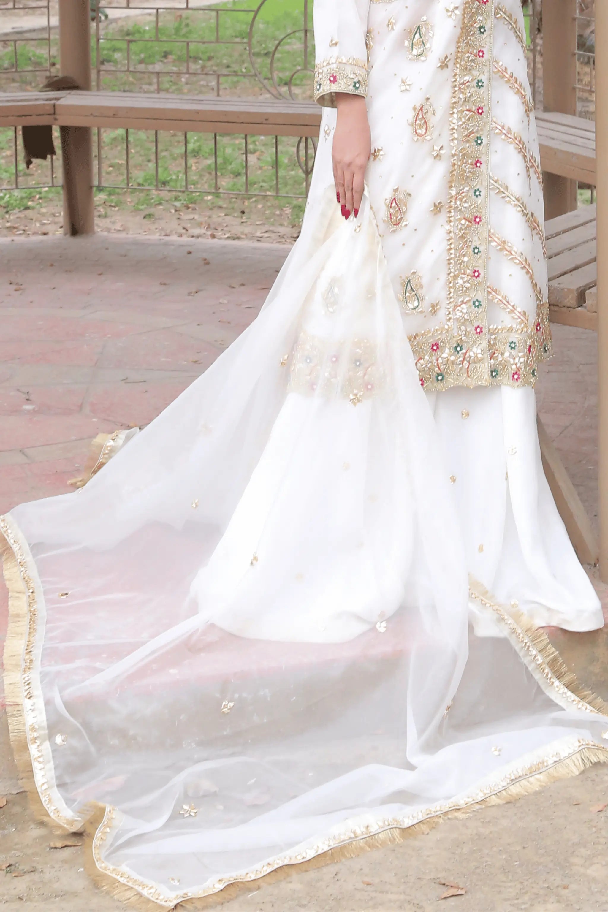 Dupatta with embellished border from Zareen outfit