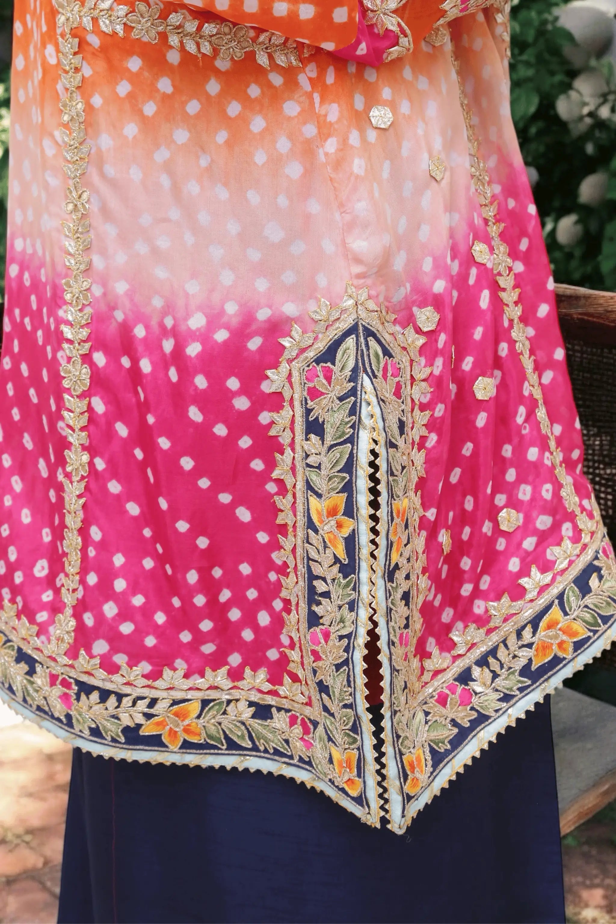 “Raw-silk farshi shalwar—heritage silhouette and rich fall.”