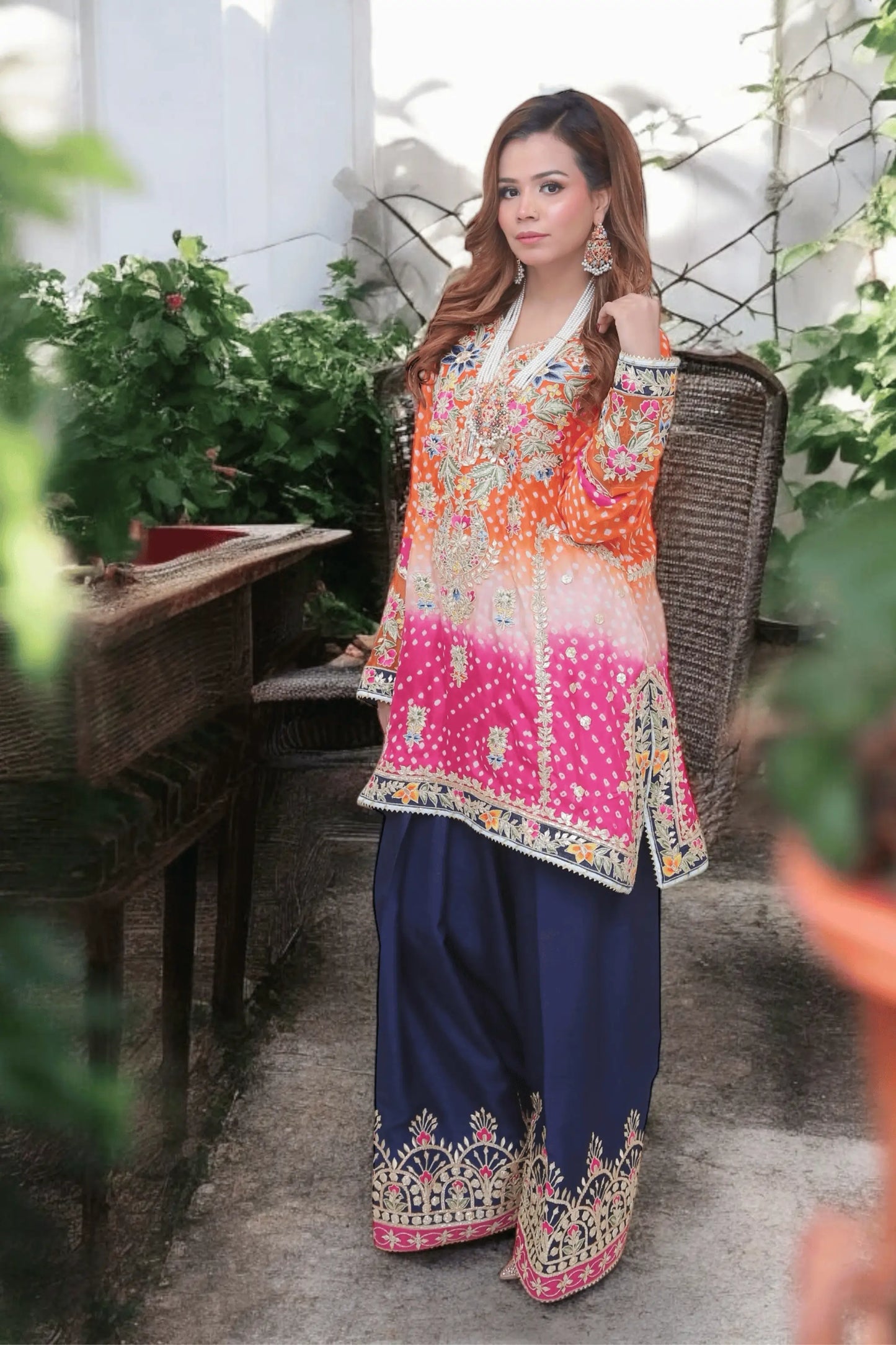 Mirage — Chunri 3-Piece Shirt and Farshi Shalwar Set