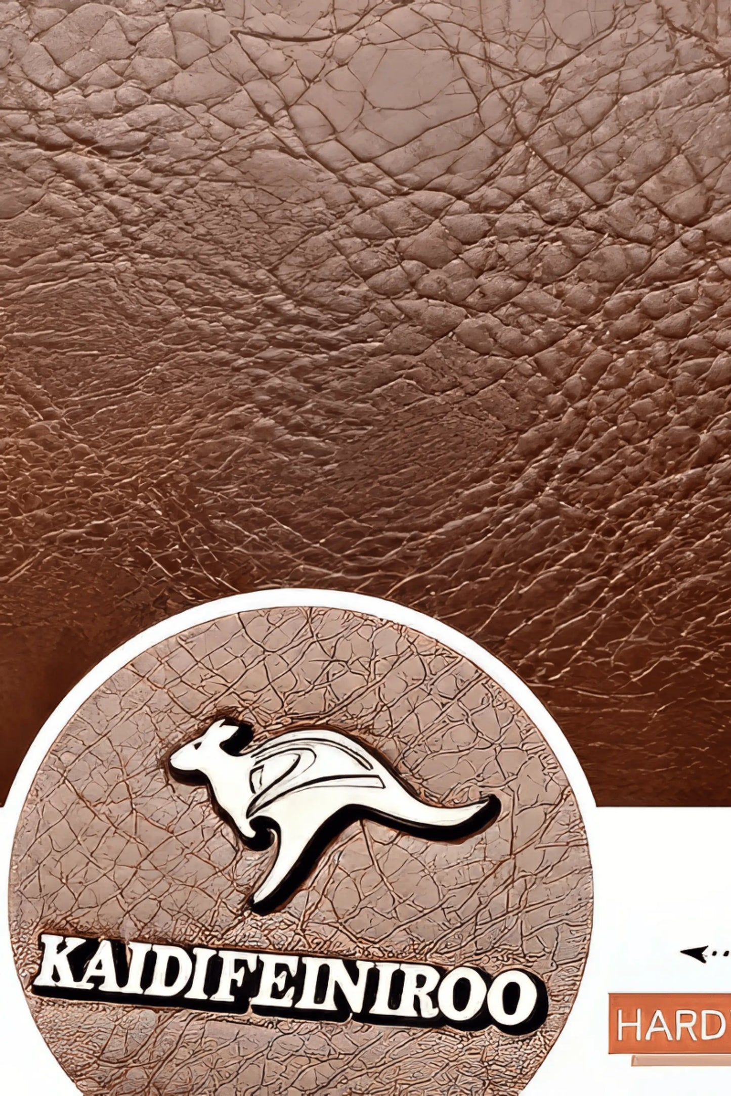 AOI LIBAS brown leather tote handbag – spacious interior with compartment