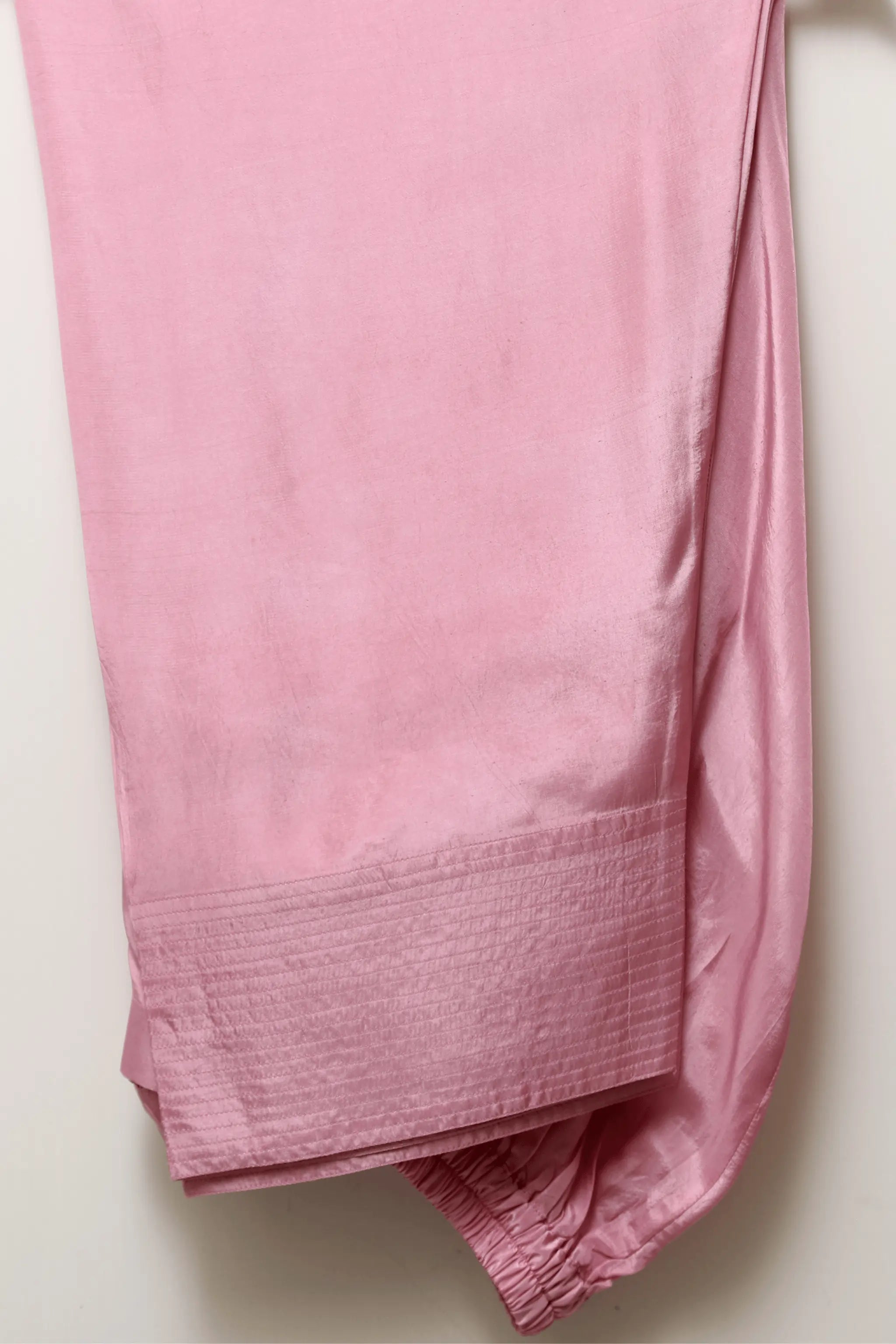 Back view of Blossom tussle silk shirt and trousers – AOI Party Wear