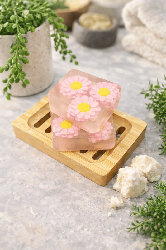 “Daisy Glutathione Soap – handmade 100% natural soap for face and body skincare”