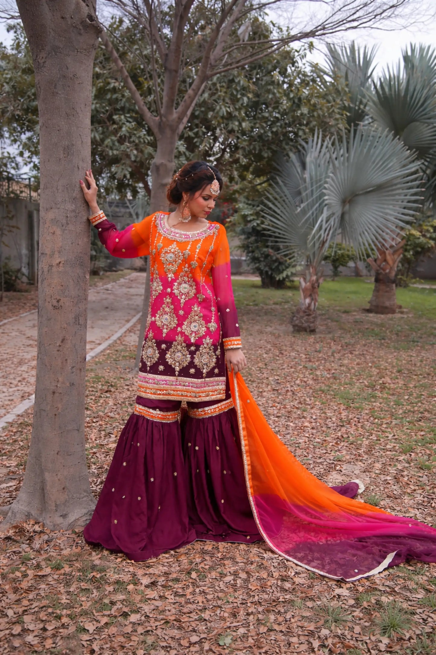 Embroidered organza shirt detailing close up