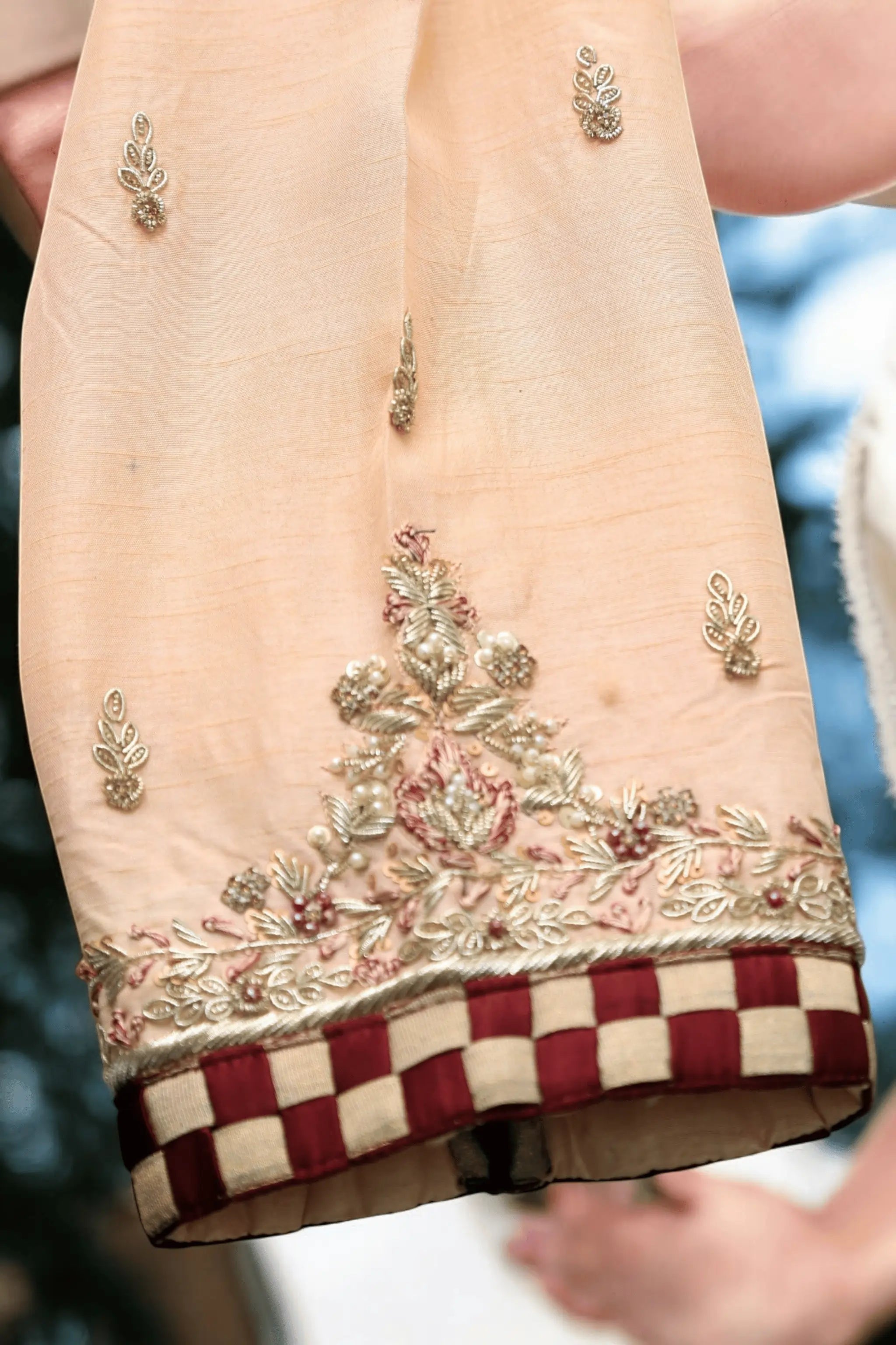 Full front view of Sand Drift 3-piece dress