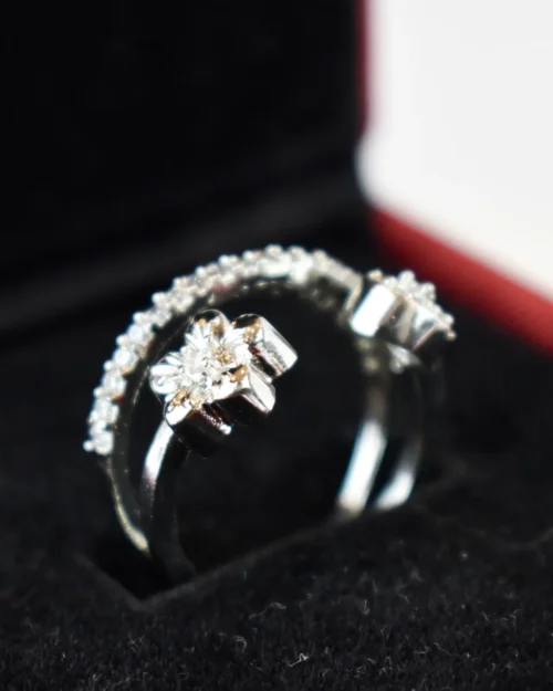 Double Starry Stone Ring
