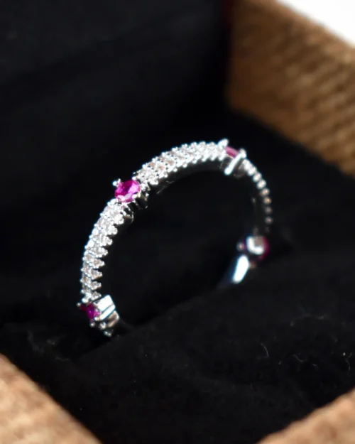 Spaced Stone Starry Ring
