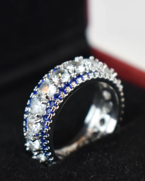 Large Stone Silver Ring